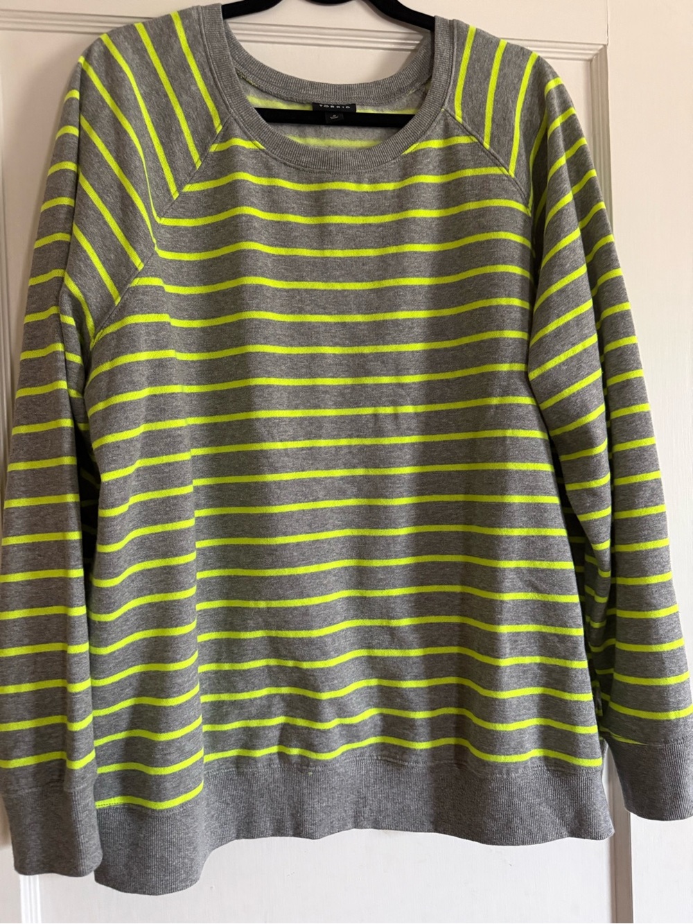 Torrid NWOT Size 2 18/20 Neon Stipe Sweater